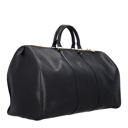 Louis Vuitton Epi Keepall 50 Black 3 of 10
