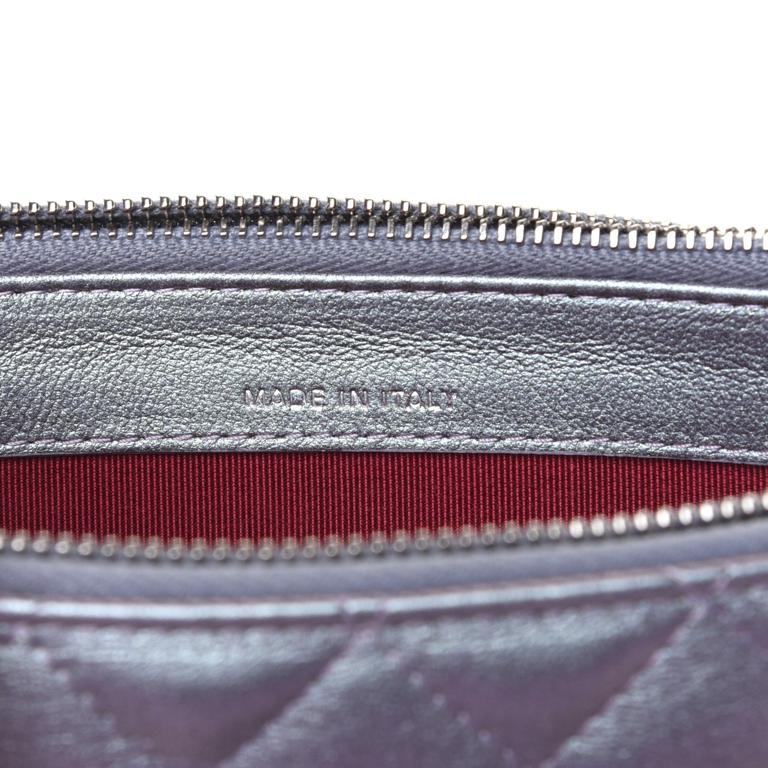 Chanel Iridescent Lambskin Calfskin Quilted Small Gabrielle Clutch With Chain Light Purple 10 of 13