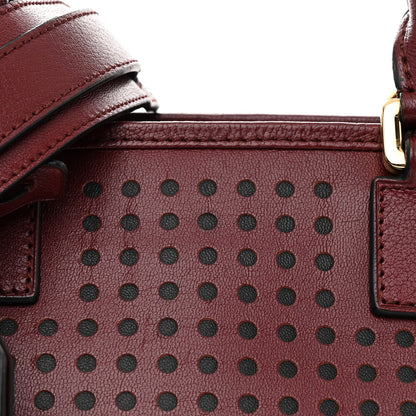 Loewe Calfskin Perforated Amazona 28 Berry 7 of 9