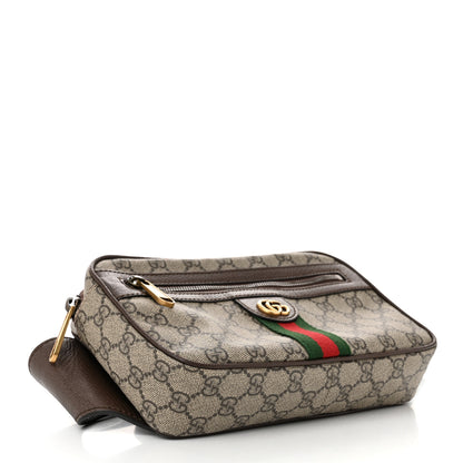 Gucci Soft GG Supreme Monogram Medium Ophidia Belt Bag Dark Brown 4 of 11