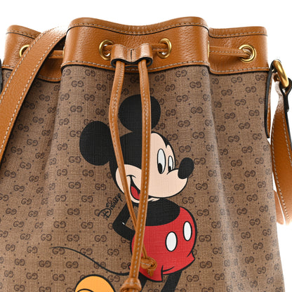 Gucci X DISNEY Mini Vintage GG Supreme Monogram Bucket Bag Beige Vintage Sun Oil 8 of 11