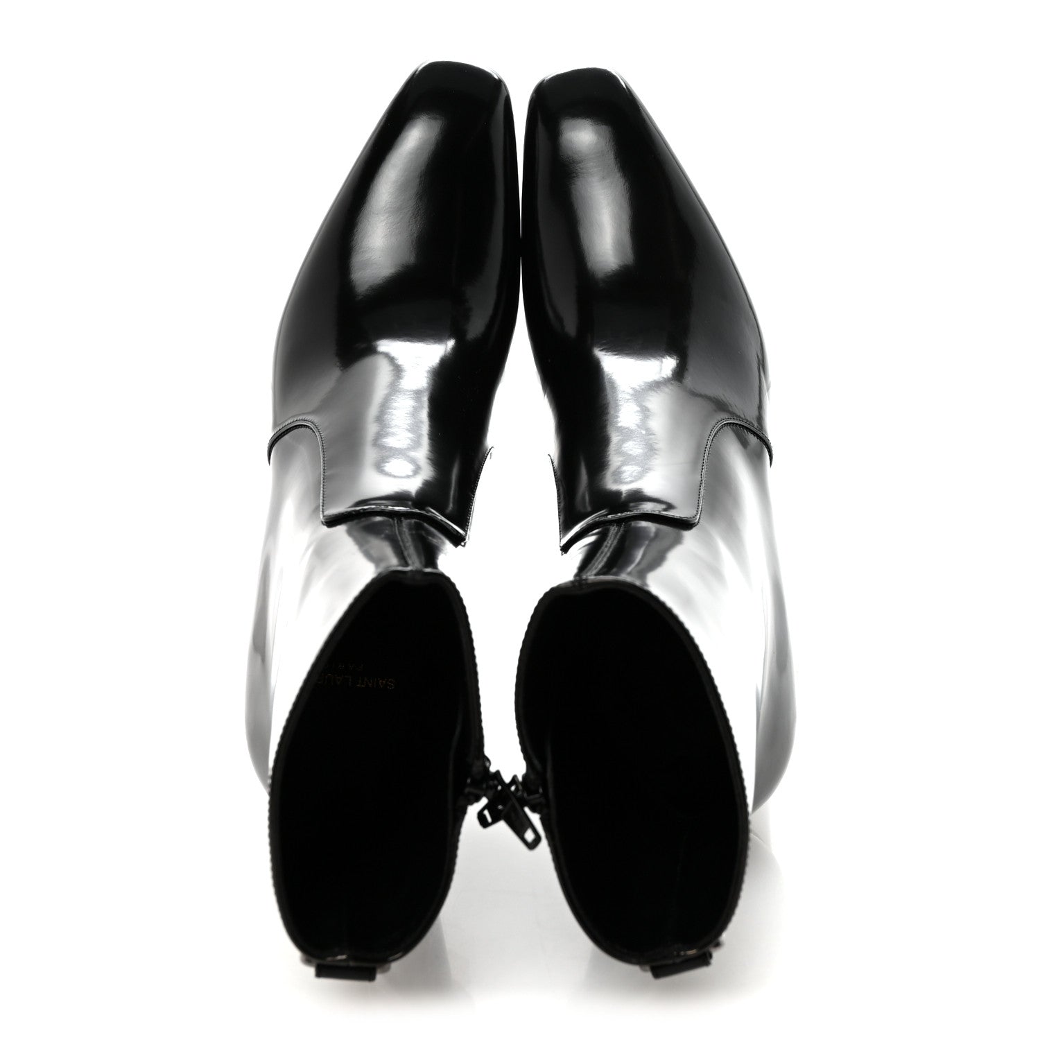 Saint Laurent Vitello Marilyn Betty 70 Ankle Zip Boots 36.5 Black 2 of 9