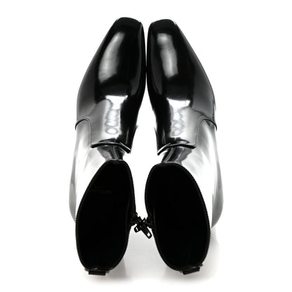 Saint Laurent Vitello Marilyn Betty 70 Ankle Zip Boots 36.5 Black 2 of 9