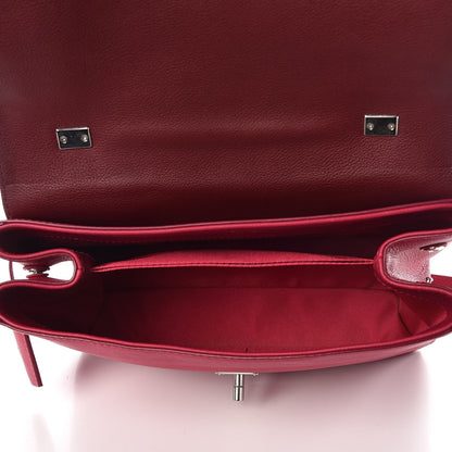 Louis Vuitton Calfskin Lockme II Top Handle Grenat Dahlia 5 of 10