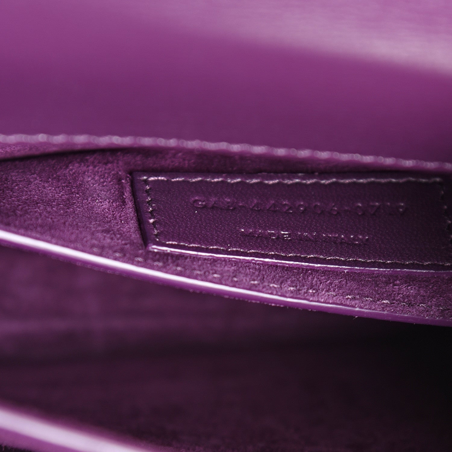 Saint Laurent Calfskin Medium Monogram Sunset Purple 6 of 9
