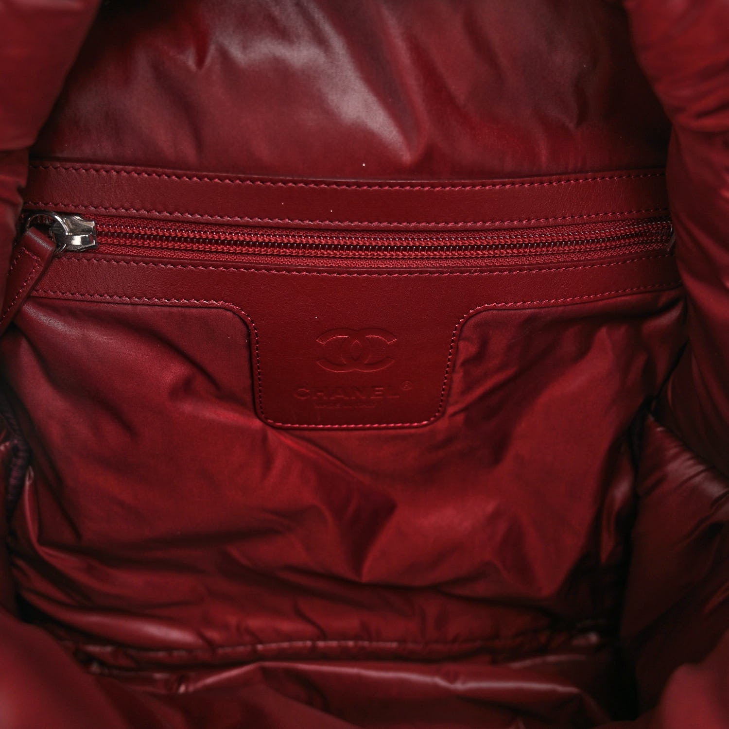 Chanel Nylon Quilted Coco Cocoon Backpack Black 6 of 9