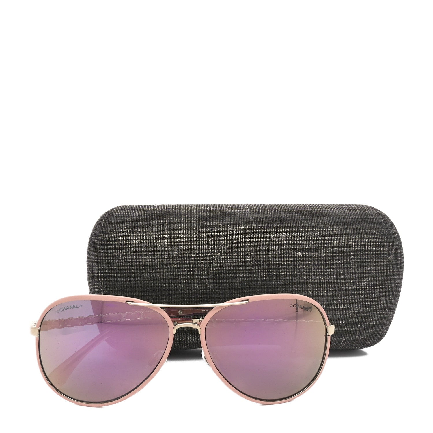 Chanel Pilot Winter Sunglasses 4219-Q Light Pink 7 of 7