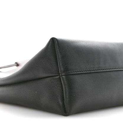 Loewe Mellow Nappa Lambskin Flamenco Tote Bag Black Dark Chestnut 9 of 10