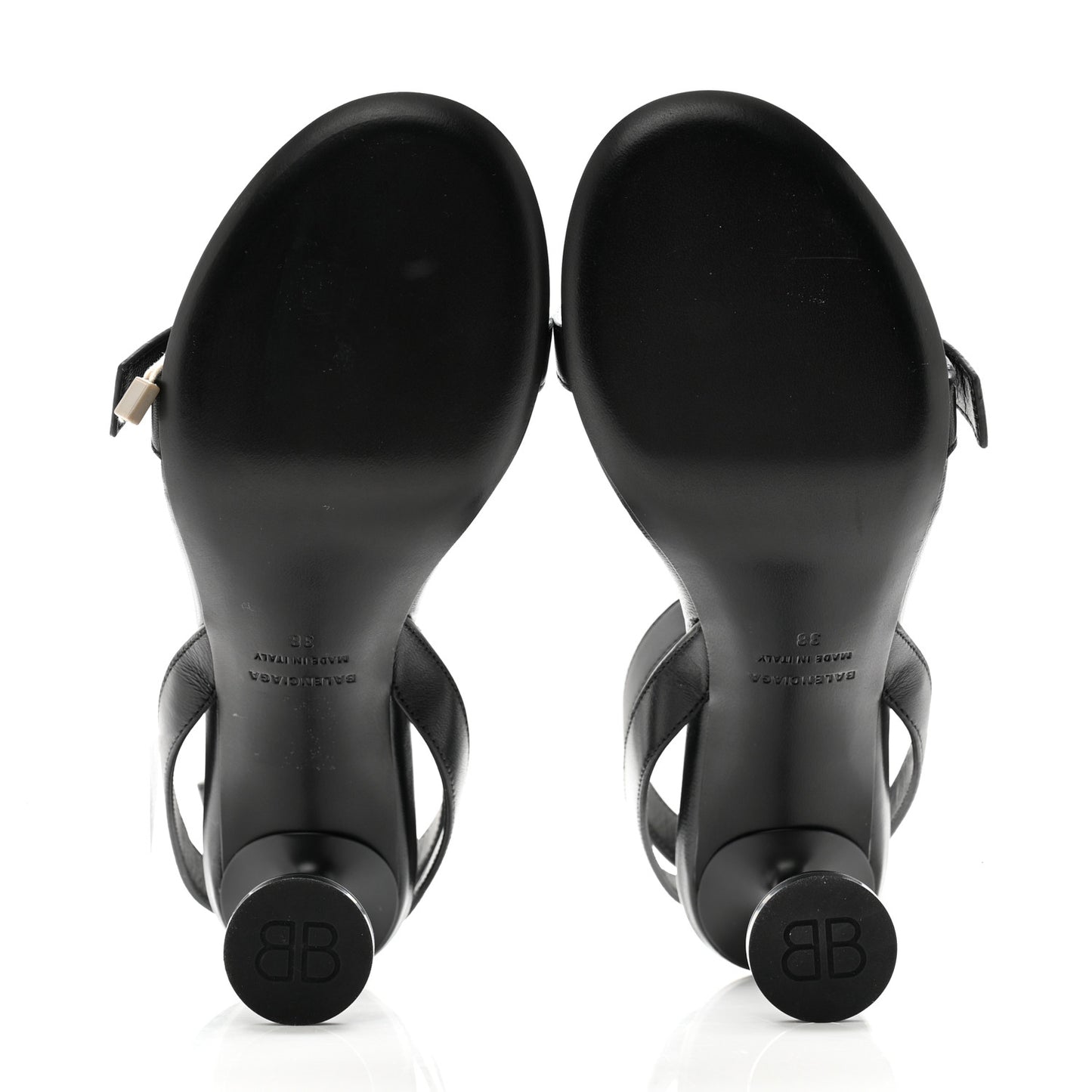 Calfskin Logo Afterhour 90mm Sandal 38 Black