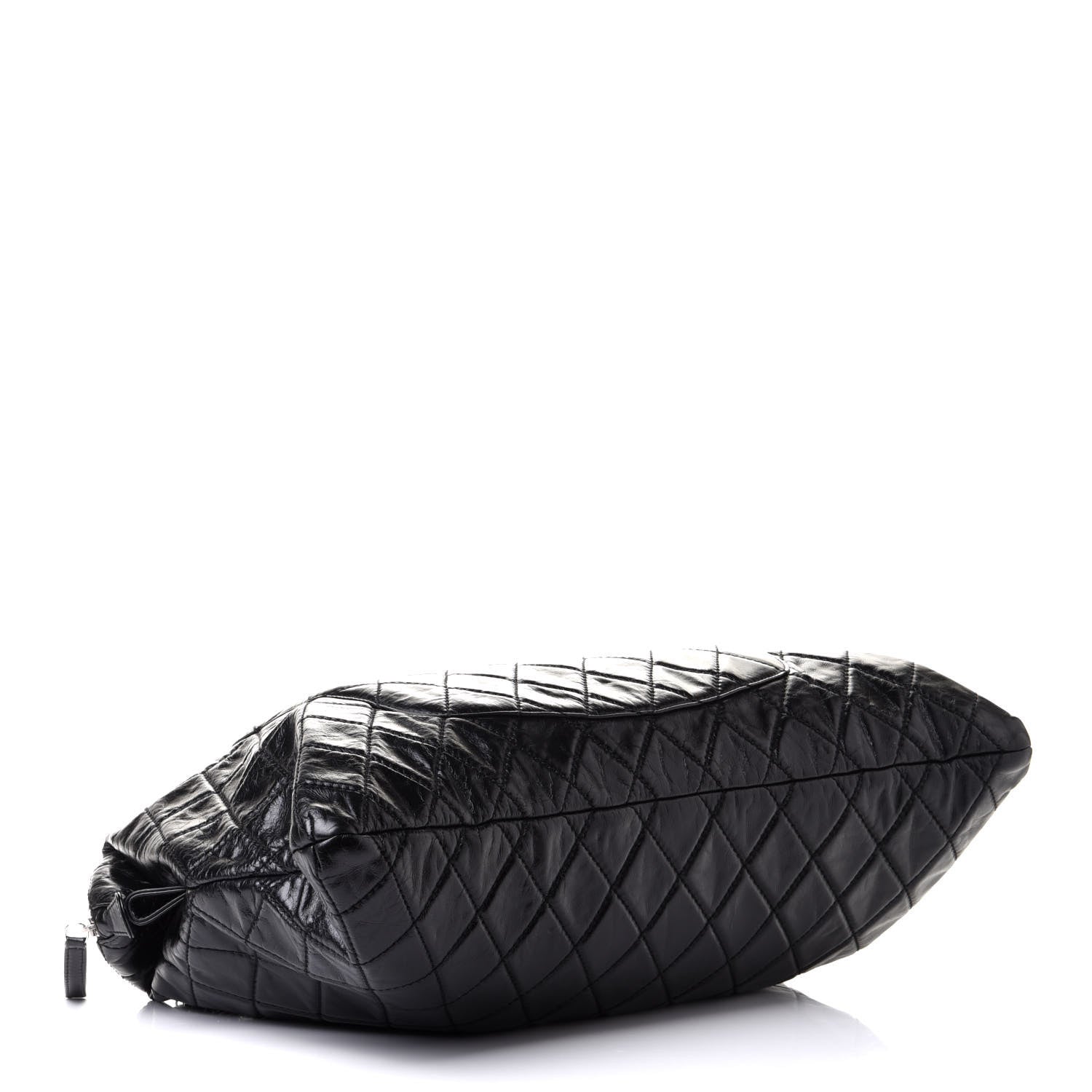 Chanel Glazed Calfskin Quilted Surpique Carryall Black 3 of 9