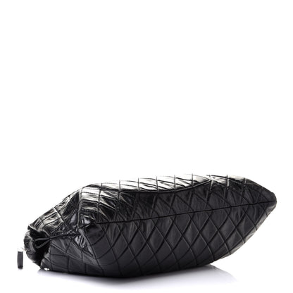 Chanel Glazed Calfskin Quilted Surpique Carryall Black 3 of 9