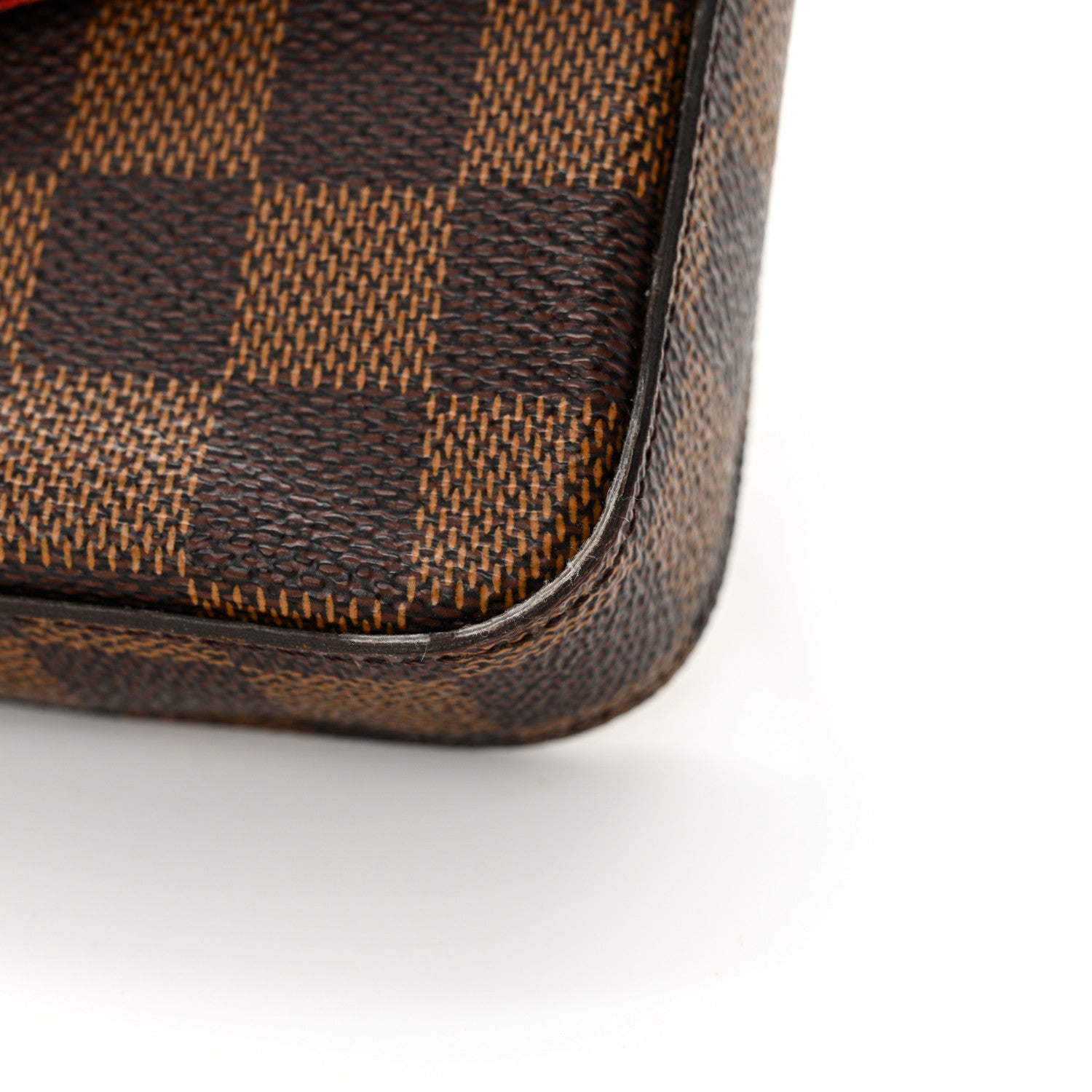 Louis Vuitton Damier Ebene Pochette Felicie Chain Wallet 13 of 13