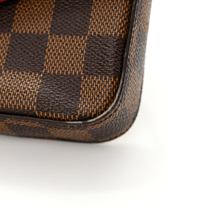 Louis Vuitton Damier Ebene Pochette Felicie Chain Wallet 13 of 13