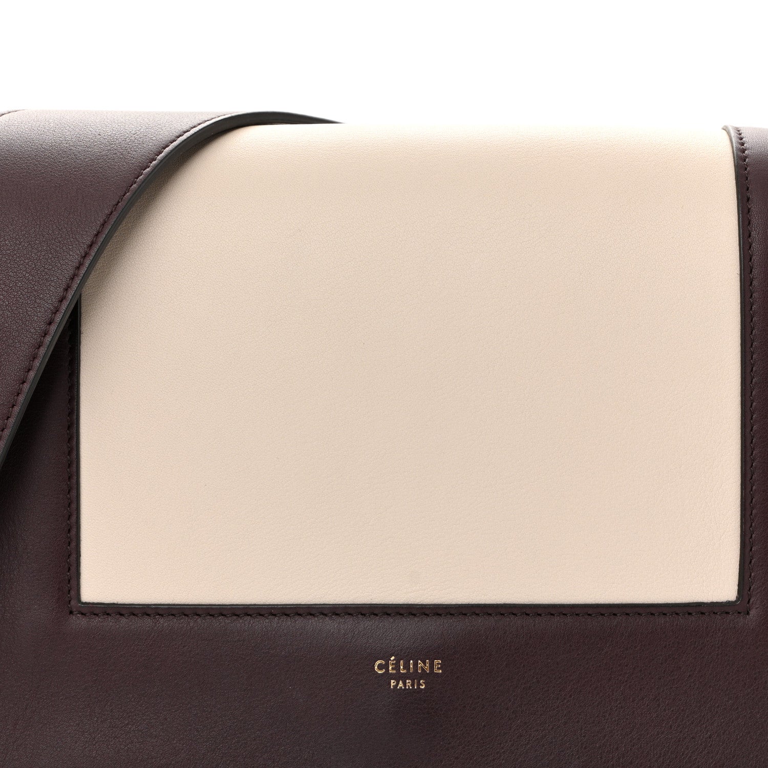Celine Shiny Smooth Calfskin Medium Frame Shoulder Bag Velvet Desert 8 of 10