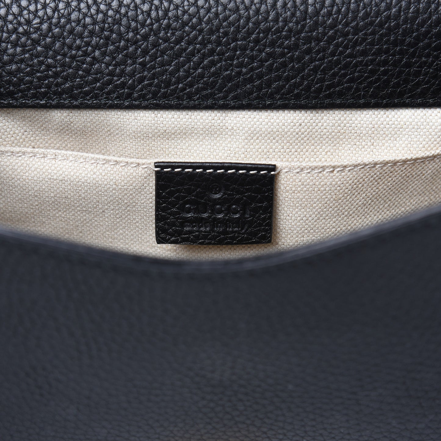 Calfskin Mini GG Marmont Top Handle Bag Black