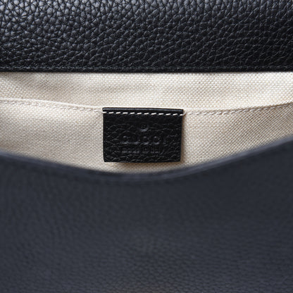 Gucci Calfskin Mini GG Marmont Top Handle Bag Black 6 of 10