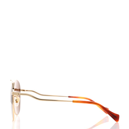 Gucci Aviator Sunglasses GG0969S Gold Brown 3 of 8