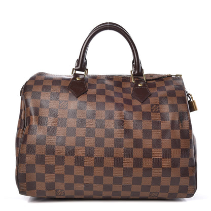 Louis Vuitton Damier Ebene Speedy 30 1 of 15