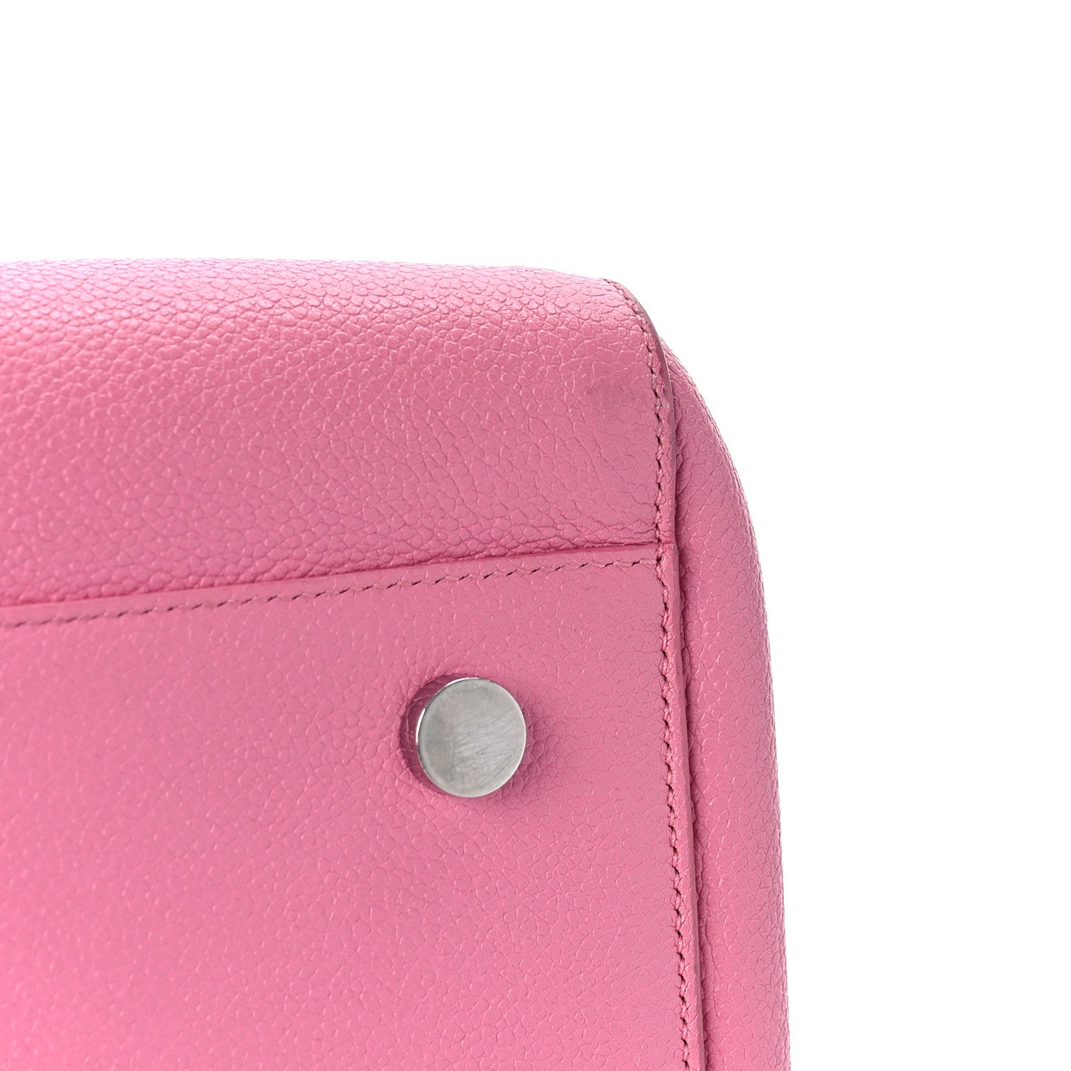 Saint Laurent Grained Calfskin Small Cabas Rive Gauche Rose Clair 20 of 20