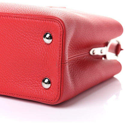 Louis Vuitton Taurillon Capucines PM Rubis 10 of 10