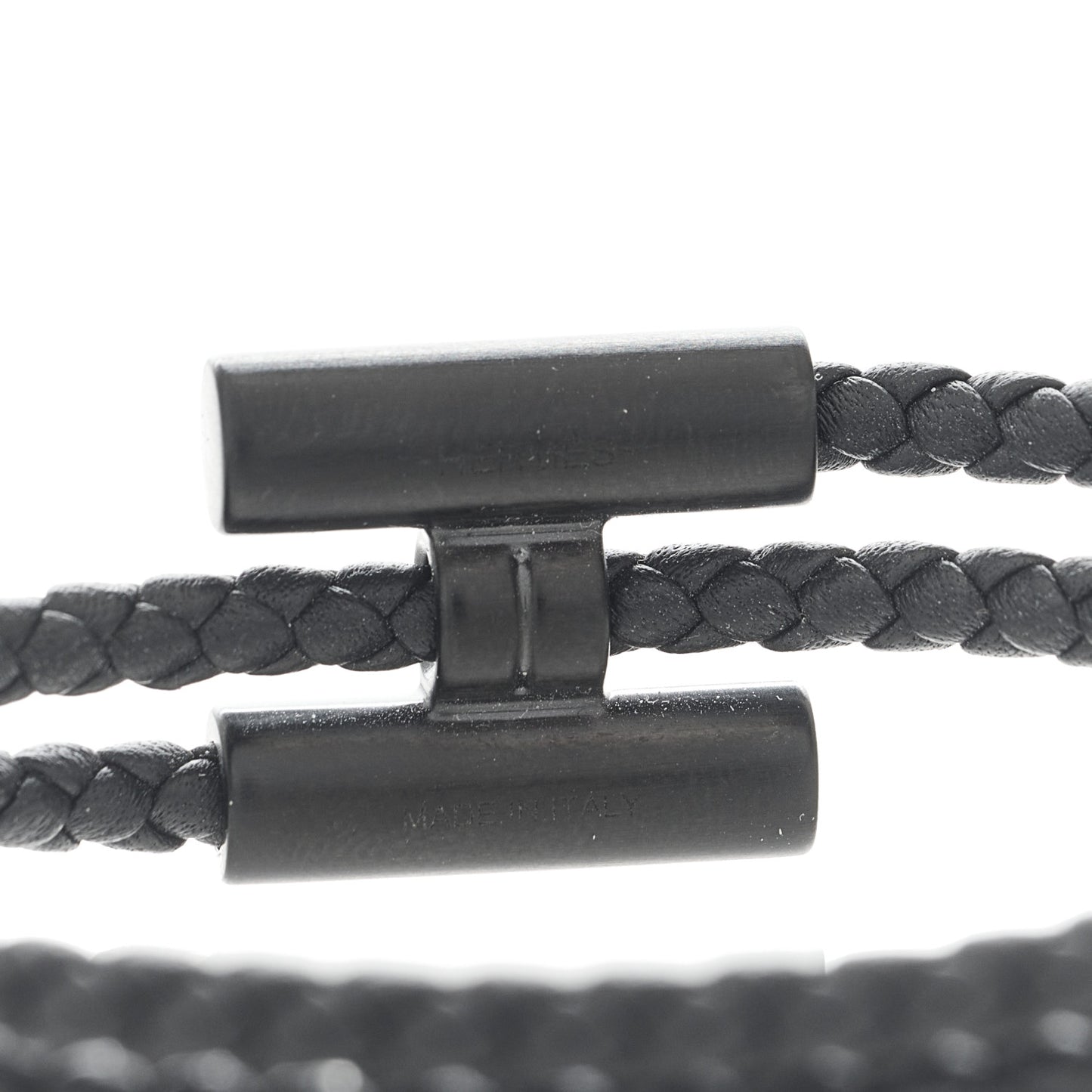 Swift Double Wrap Cord Tournis Tresse Bracelet Black
