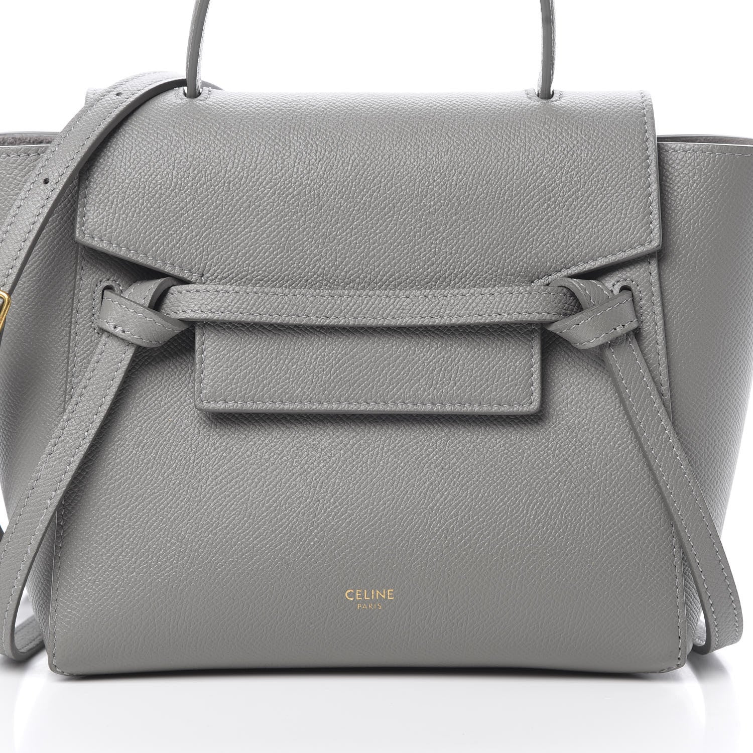 Celine Grained Calfskin Nano Belt Bag Cloud 10 of 12