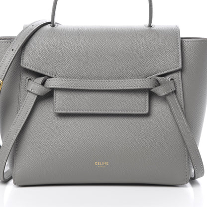 Celine Grained Calfskin Nano Belt Bag Cloud 10 of 12