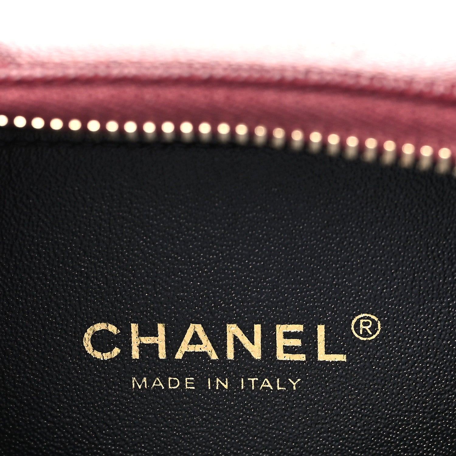 Chanel Caviar Quilted Small CC Filigree Vanity Case Burgundy Black 6 of 9