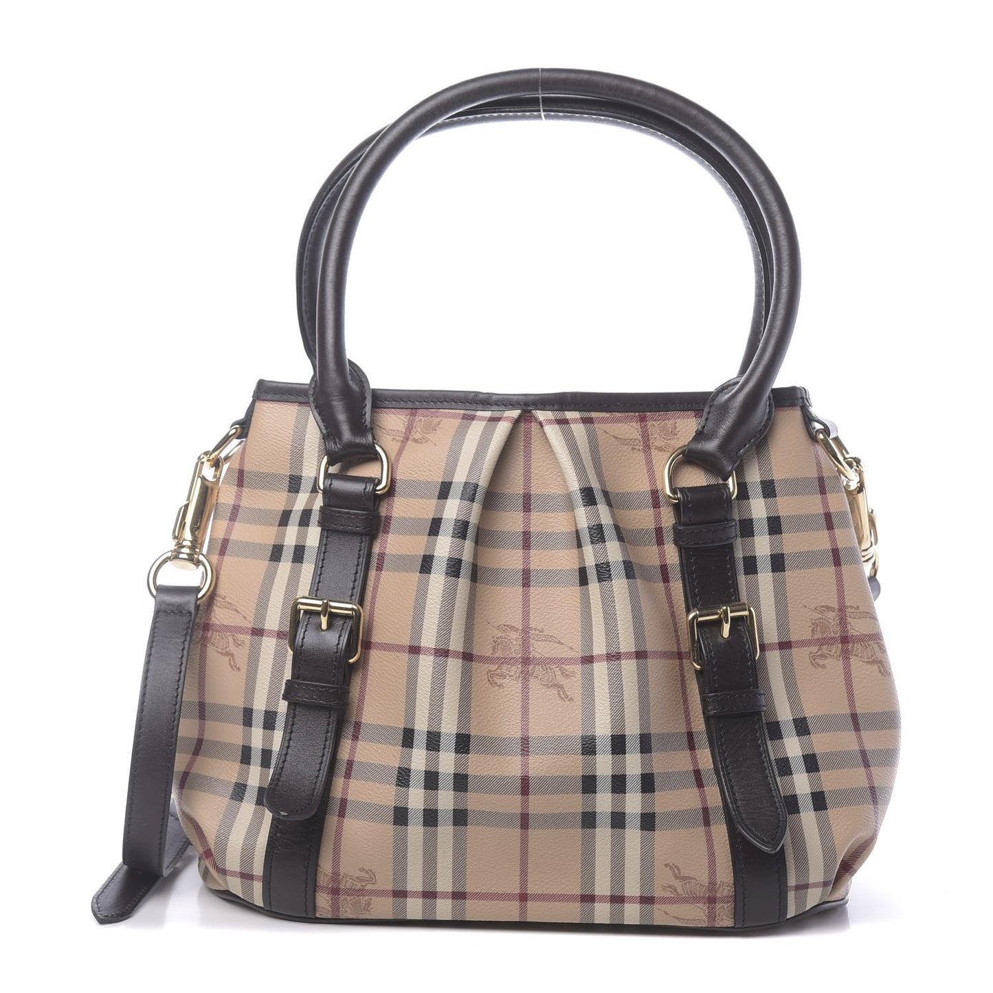 Haymarket Check Small Northfield Tote Chocolate