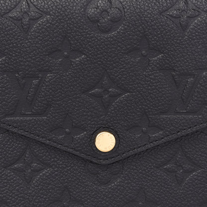 Louis Vuitton Empreinte Pochette Felicie Chain Wallet Black 9 of 9