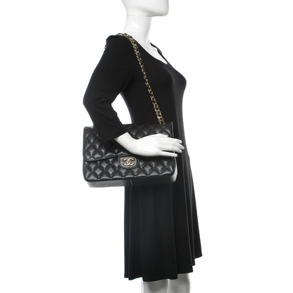 Chanel Caviar Quilted Jumbo Double Flap Black 2 of 13