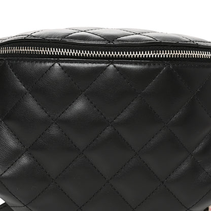 Chanel Calfskin Quilted Uniform Waist Belt Bag Black 7 of 9
