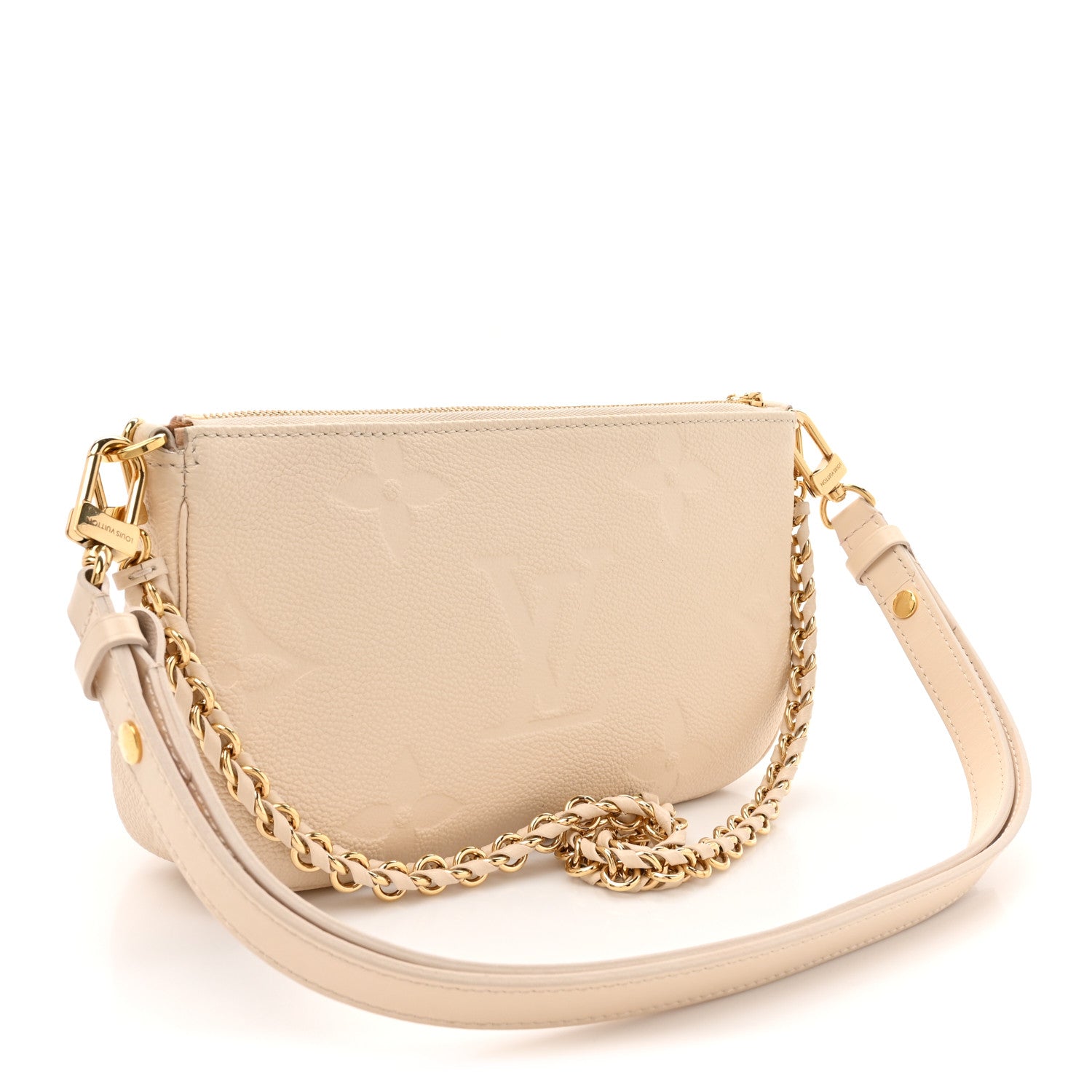 Louis Vuitton Empreinte Monogram Giant Multi Pochette Accessories Cream 3 of 14