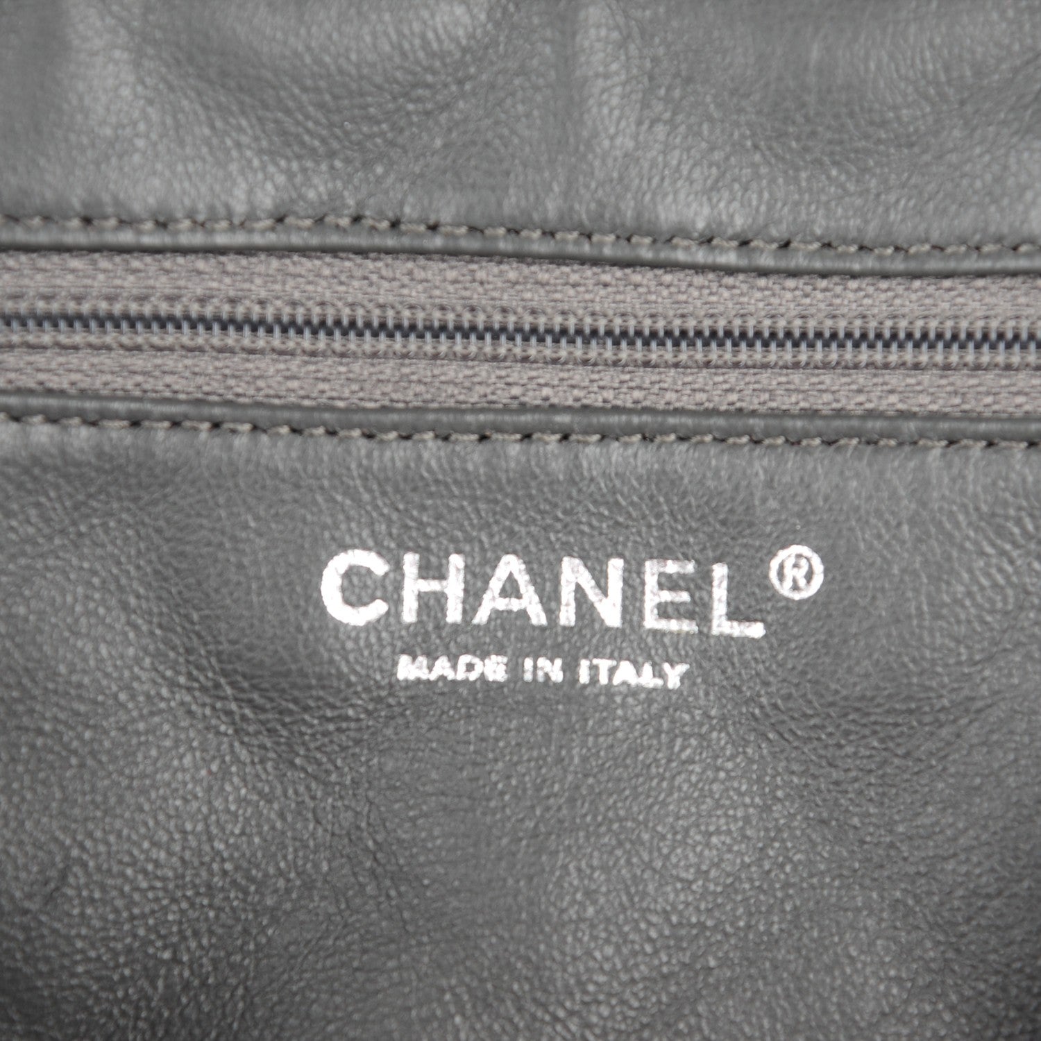 Chanel Aged Calfskin Quilted Large Reissue Camera Case Grey 6 of 8