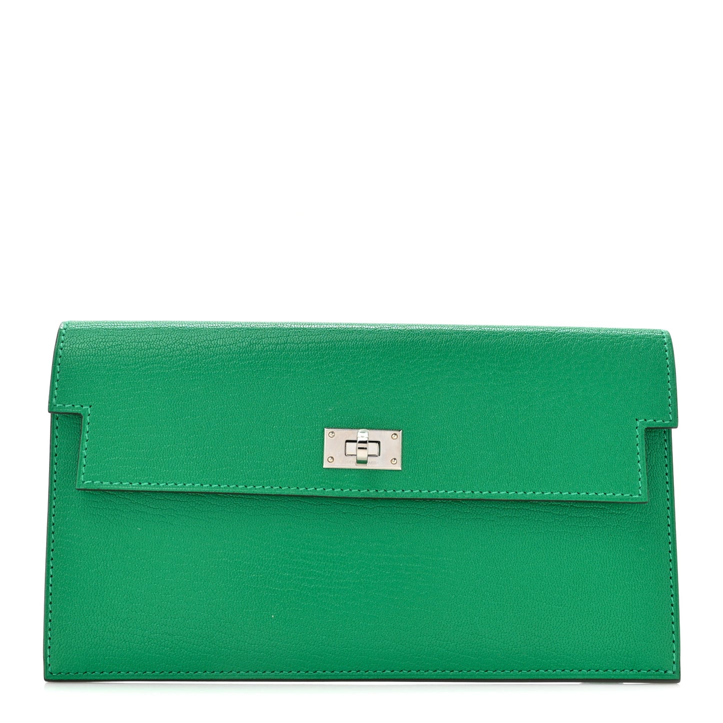 Chevre Chamkila Kelly Pocket Long Wallet Menthe