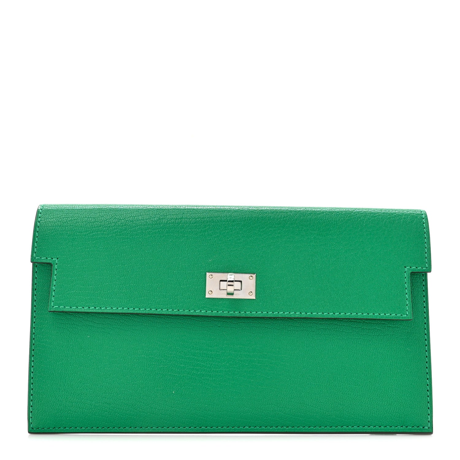 Hermes Chevre Chamkila Kelly Pocket Long Wallet Menthe 1 of 9