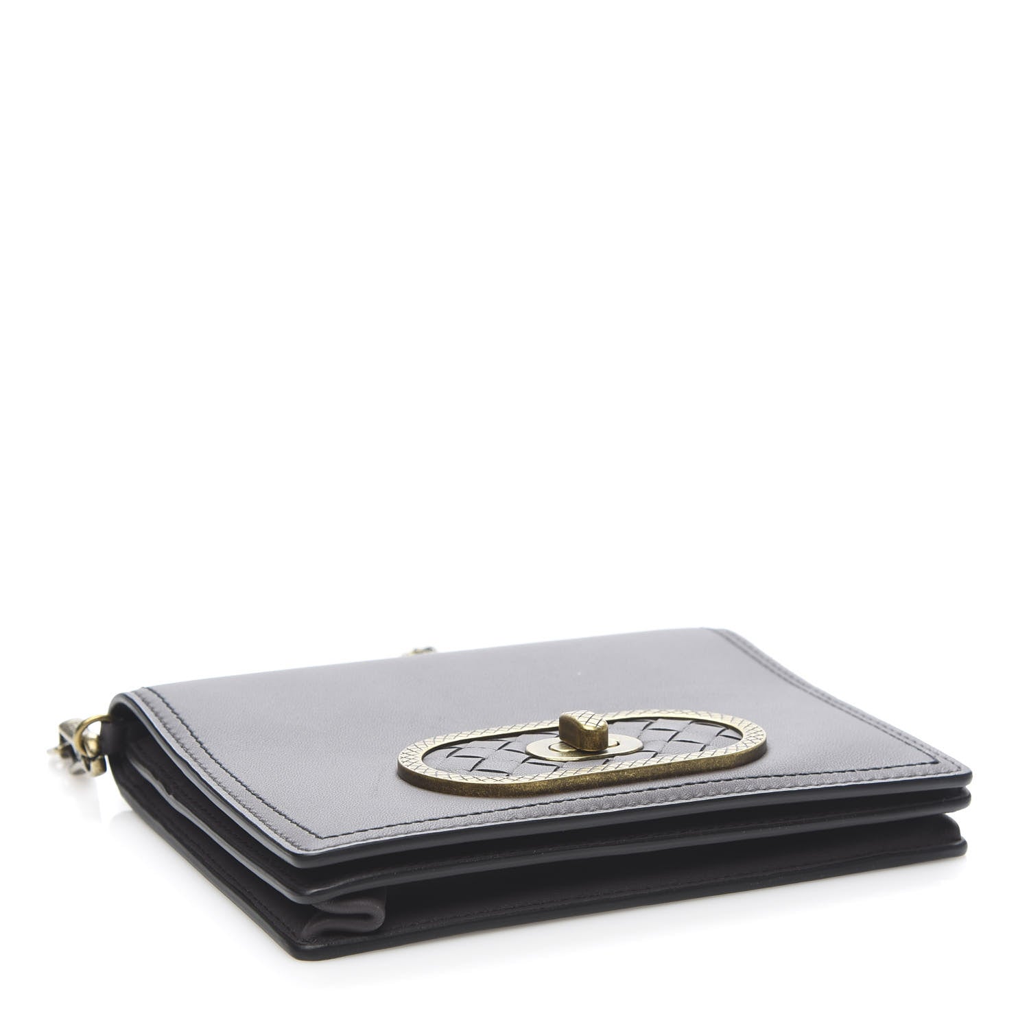 Bottega Veneta Nappa Ellittica Chain Wallet Quetsche 4 of 10