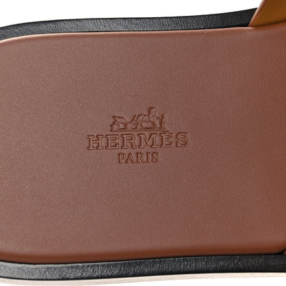 Hermes Calfskin Mens Izmir Sandals 43 Gold 8 of 8