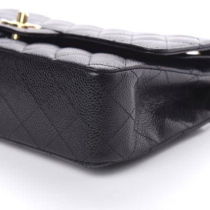Chanel Caviar Quilted Medium Double Flap Black 9 of 11