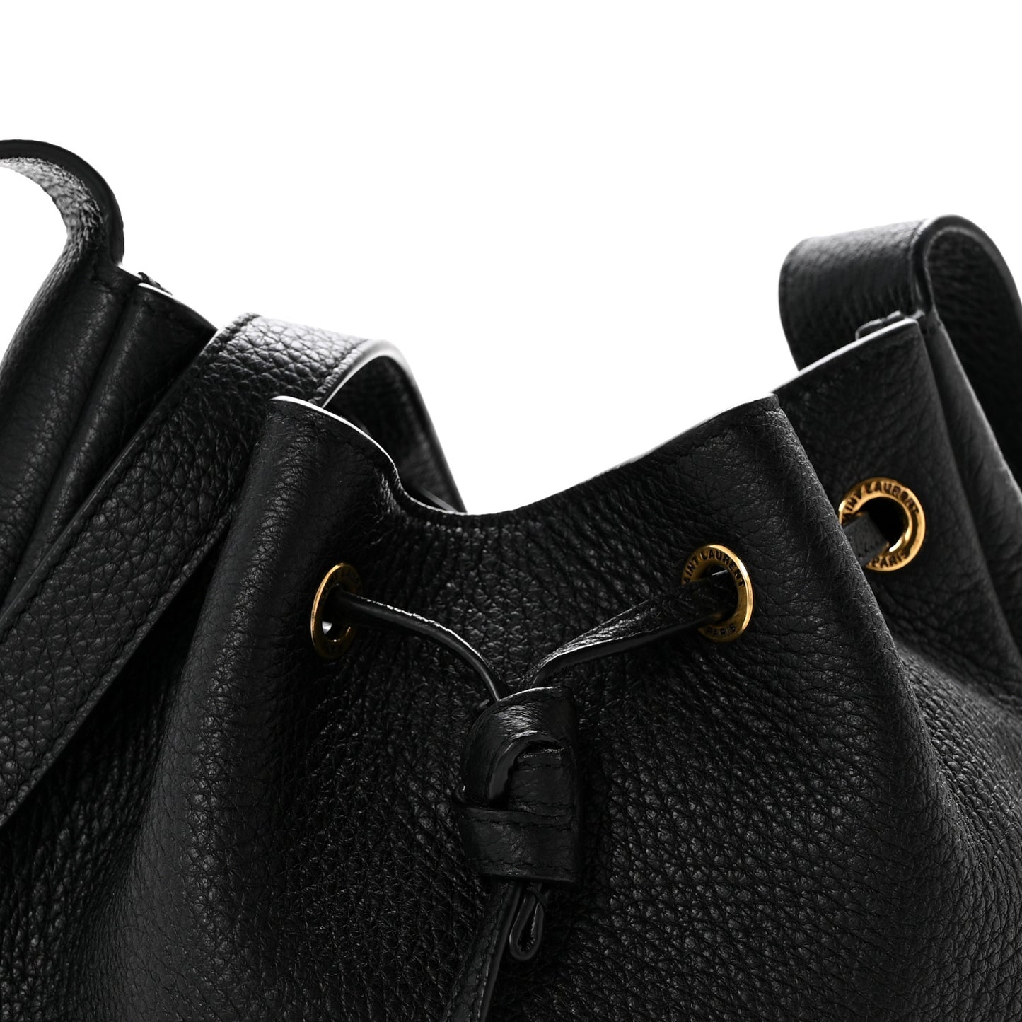 Grained Calfskin Paris VII Mini Flat Hobo Black Black