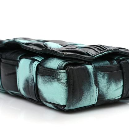 Bottega Veneta Foulard Tie Dye Maxi Intrecciato Padded Cassette Crossbody Bag Celadon Inkwell 11 of 14