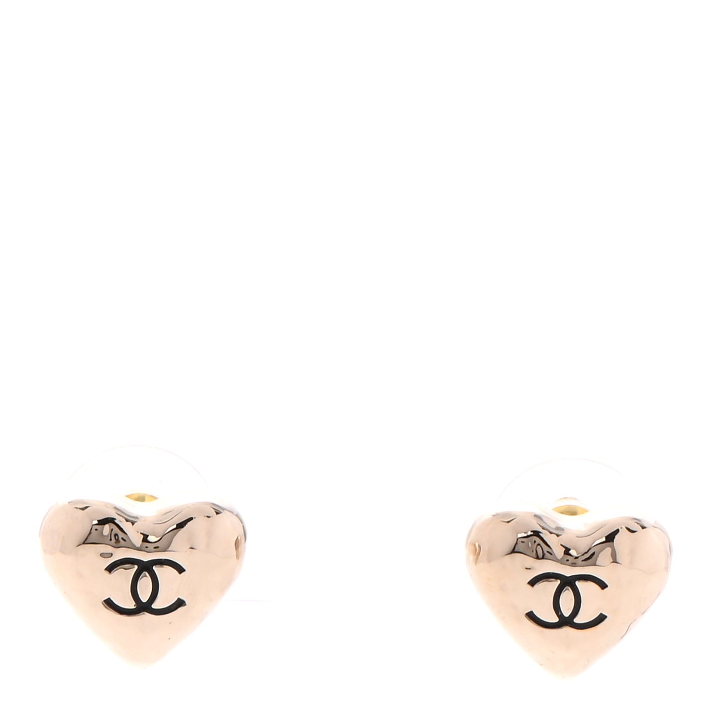 CC Heart Earrings Gold