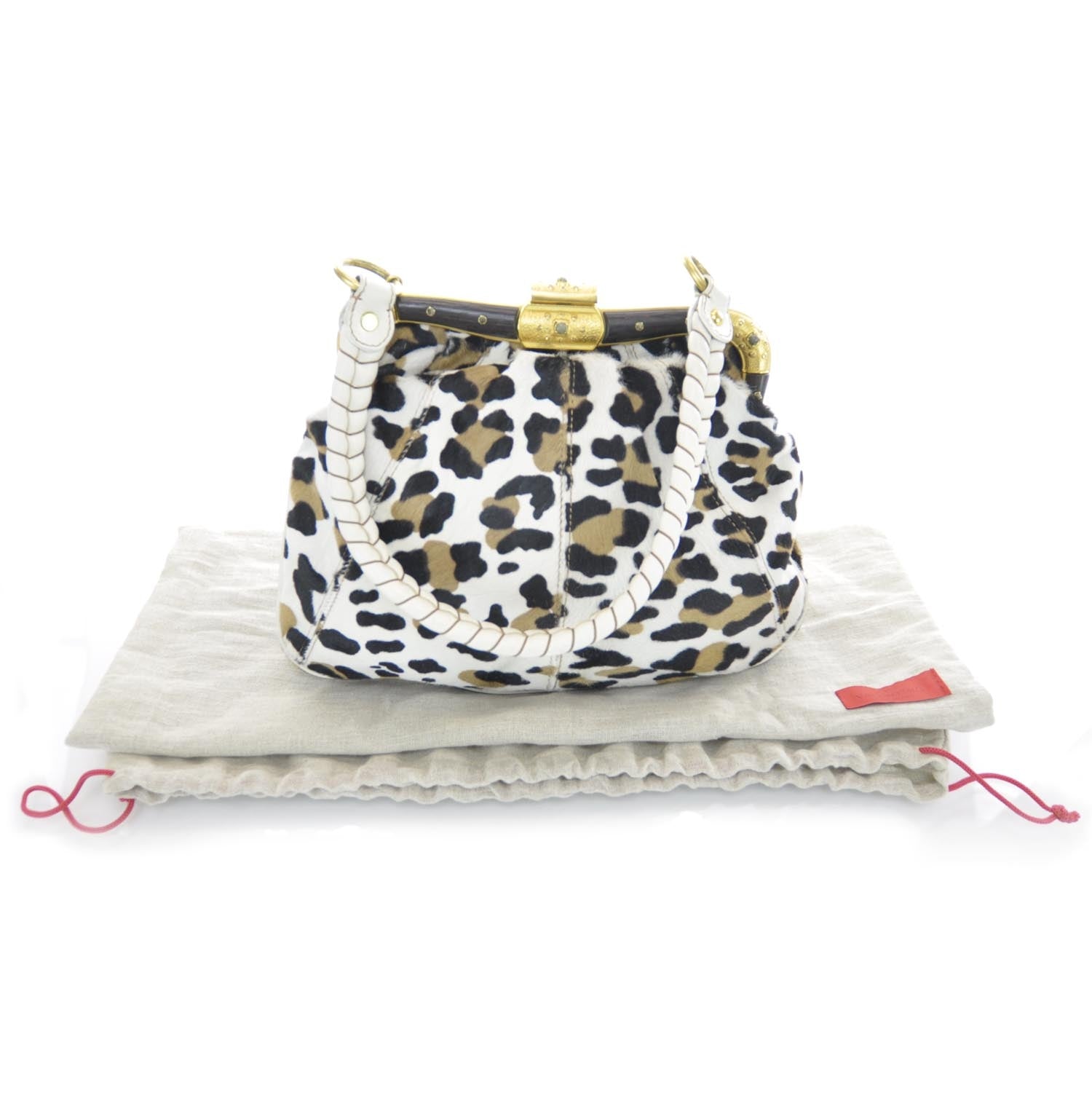 Valentino Garavani Leopard Print Pony Hair Frame Bag 3 of 11