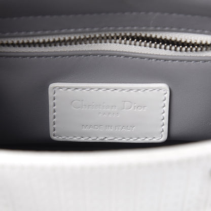 Christian Dior Patent Micro-Cannage Mini Lady Dior White 6 of 12