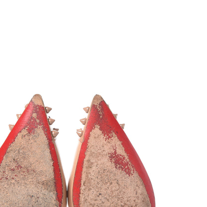 Christian Louboutin Kid Patent Geo 85 Pumps 36.5 Nude 11 of 18