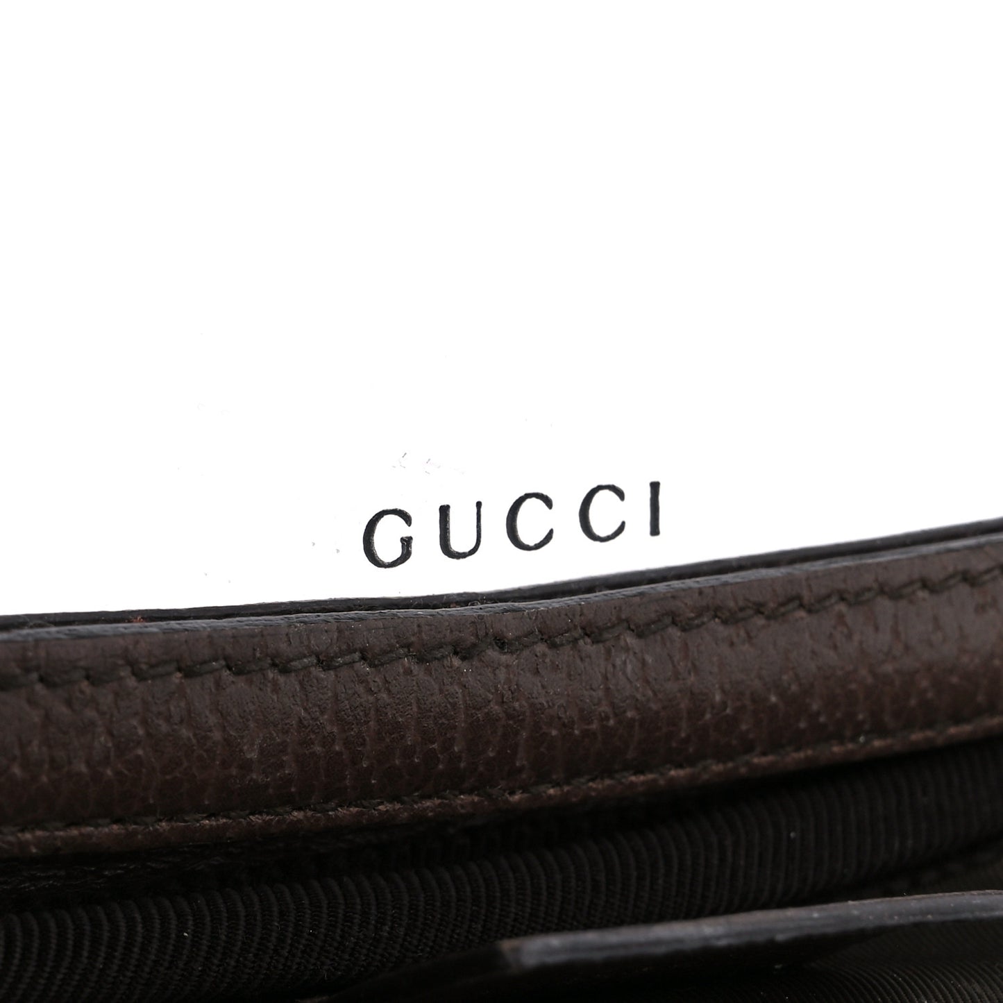 GG Supreme Monogram Textured Calfskin Web Ophidia Vanity Cosmetic Case Beige Ebony New Acero
