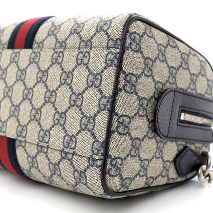 Gucci GG Supreme Monogram Web Small Ophidia Top Handle Bag Beige Blue 10 of 11