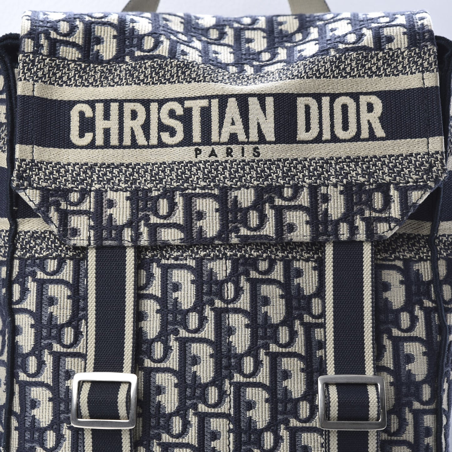 Oblique Backpack Blue White