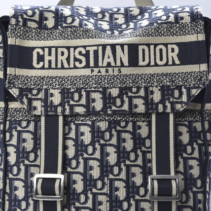 Christian Dior Oblique Backpack Blue White 7 of 10
