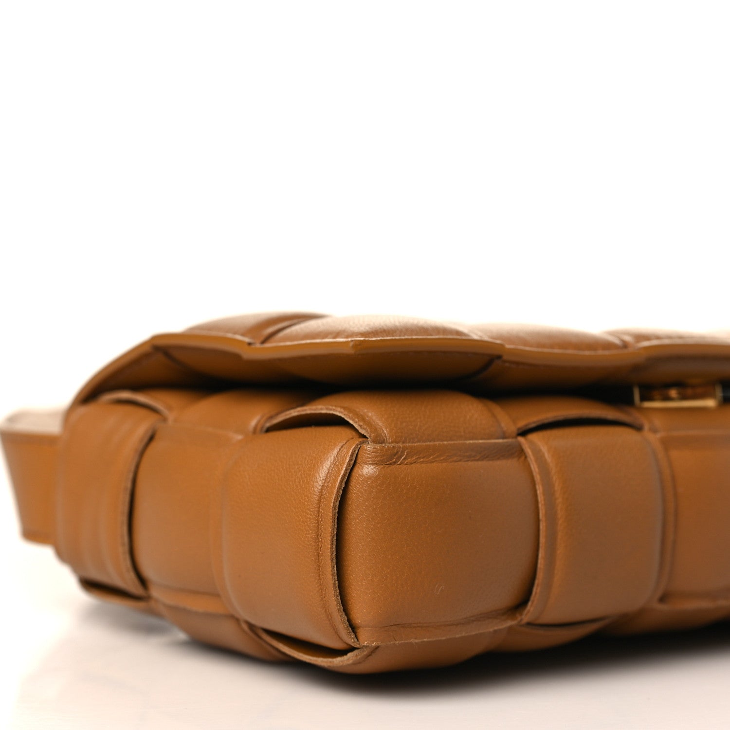 Bottega Veneta Nappa Maxi Intreccio Padded Cassette Crossbody Bag Caramel 8 of 9